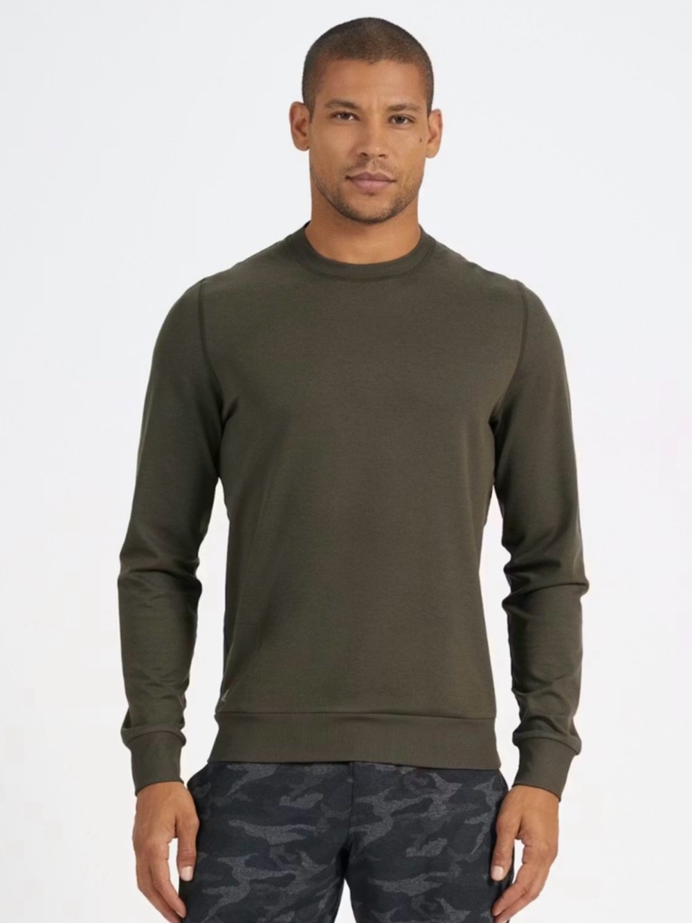 Vuori Men's Ponto Performace Crew Oregano Heather